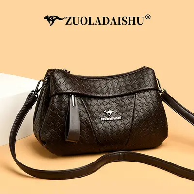 Women's Large Capacity Single Shoulder Bag, European Style Crossbody Bag - 7