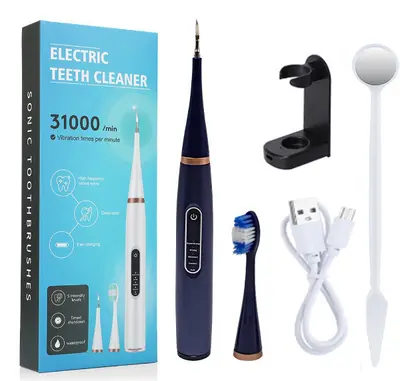 Ev tipi ultrasonik diş temizleme cihazı, 2'si 1 arada diş taşı ve plak giderici - 9