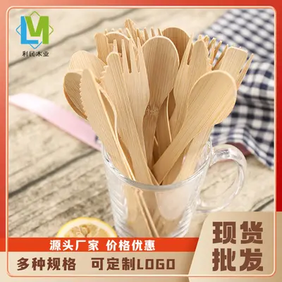 Birch Wood Disposable Knife, Fork and Spoon Set