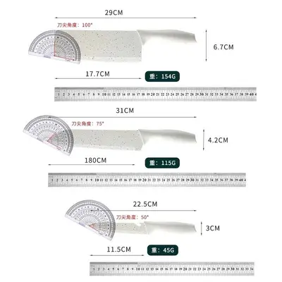 Gemüsemesser und Schneidebrett Set, 2-in-1 Kombination - 5