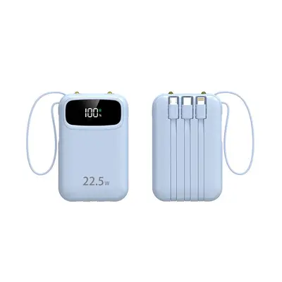 Çapraz Sınır 3C Sertifikalı Entegre Kablolu Hızlı Şarj Powerbank 20000mAh Ultra Yüksek Kapasiteli Taşınabilir Şarj Cihazı Özelleştirilebilir - 9
