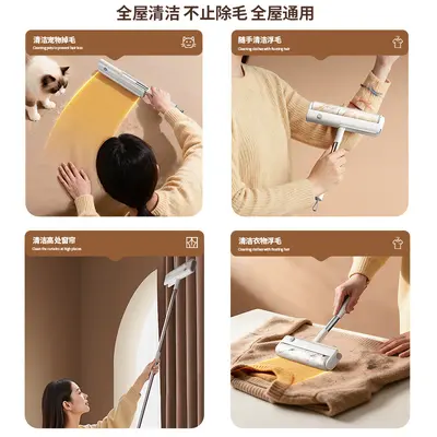 Lint roller 26 cm, long handle, pet hair remover - 5