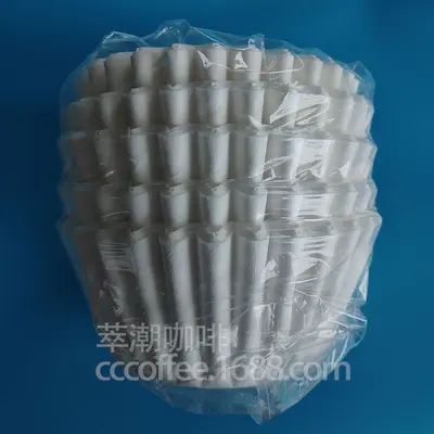 21g Hand-Drip Coffee Filter Paper, Bowl-Shaped Wave Pattern, Folding