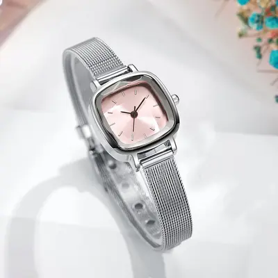 Kadın kol saati, minimalist tasarım, koreli stil - 1