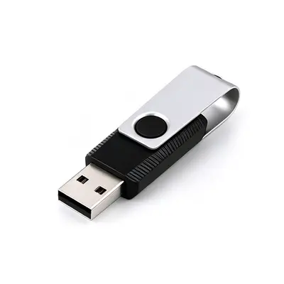 T-Type Rotating USB Flash Drive Metal Thumb Drive Foreign Trade Cross-Border In-Stock Office Gift High Capacity High Speed Wholesale USB Stick