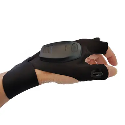 LED Light Fishing Gloves with Finger Lights for Night Fishing - 10