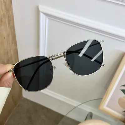 Qianai polarisierte Sonnenbrille, eckige Metallfassung, UV-Schutz - 7