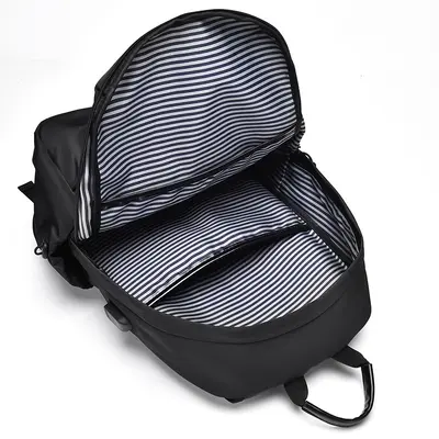 Men's Backpack, Oxford Fabric, Lightweight Student Bag - 5