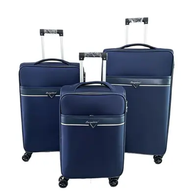 Large Capacity Oxford Cloth Trolley Suitcase with Combination Lock and Spinner Wheels - 6