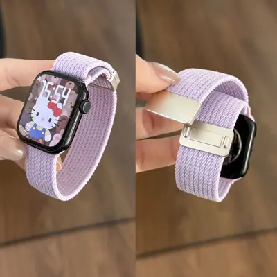Nylon Woven Strap for Redmi Watch 6, Xiaomi 9 Pro, Apple iWatch S11 - 12