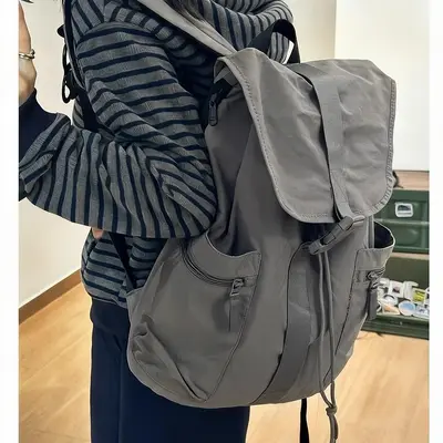 Naylon Açık Hava Sırt Çantası Unisex Büyük Hacim Öğrenci - 3