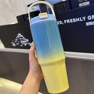 Termos bardak, 304 paslanmaz çelik, çay süzgeçli, 500 ml büyük kapasite - 10