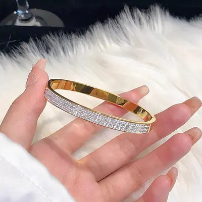 爆款手镯女钛钢天星高级感欧美风手环轻奢气质INS风小众设计优雅 - 13