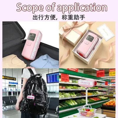 Digital luggage scale, portable, 50 kg capacity