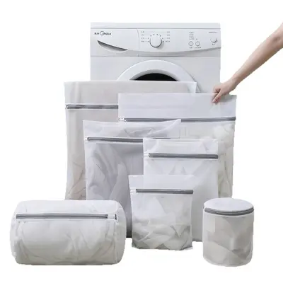 Thick Mesh Laundry Bag for Washing Machine, Anti-Tangle