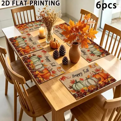 Christmas Digital Print Four-Piece Table Set with Runner and Coasters - 2