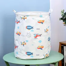 Foldable Fabric Laundry Basket, Cotton Linen - 8