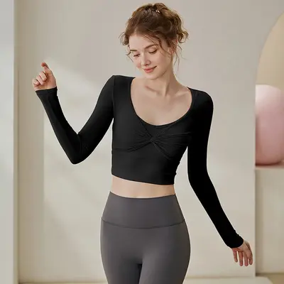 LULUX Damen Langarm-Yoga- und Pilates-Shirt - 10