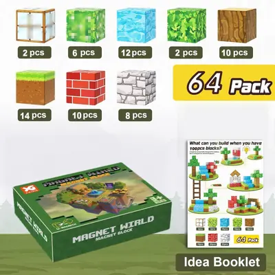 Minecraft-Magnetbausteine-Set, magnetische Bausteine - 11