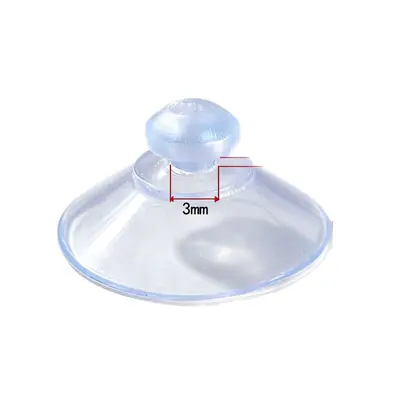 Cross-Through Transparent Small Suction Cup PVC Parking Sign Suction Cup Perforated Mushroom Head Suction Cup Round Head Suction Cup Small Glass Suction Cup