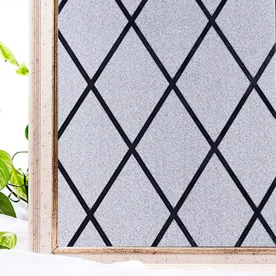 Wholesale Frosted Glass Film Static Cling Adhesive-Free Glass Stickers Bathroom Door Window Decoration Frosted Privacy Stickers - 8