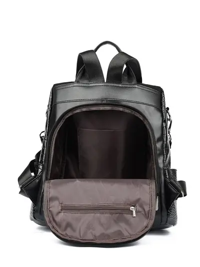 Sequined Anti-Theft Women's Backpack, School Bag - 4