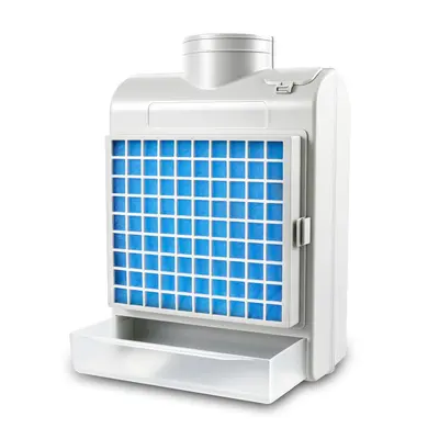 Dryer Exhaust Vent Filter with Water Collection Box and Lint Mesh Cover - 2