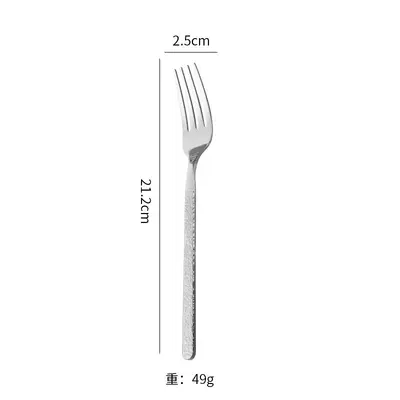 Factory Wholesale Stone-grain Stainless Steel Cutlery Set Spoon Steak Knife Fork Dessert Spoon Ice Spoon Stainless Steel Tableware - 9