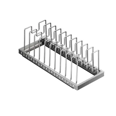 Kitchen Adjustable Cookware Storage Rack Drawer-Type Organizer Cabinet Organizer Countertop Bowl and Dish Rack Storage Solution - 6