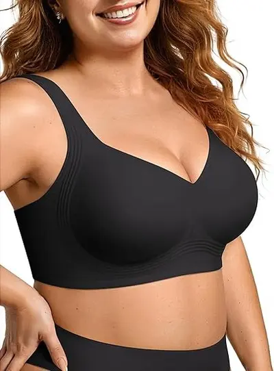 OEAK Women's Wire-Free Jelly Bra, Plus Size, Supportive, Seamless - 7