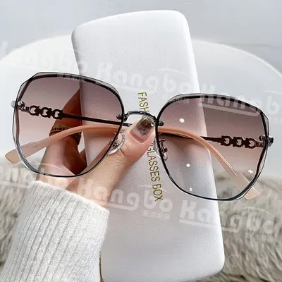 Women's Oversized Frame Sunglasses with UV380 Protection, Model 2304 - 11