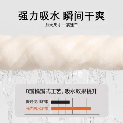 泡泡绒浴巾a类吸水加大厚套装柔软不掉毛男女裹身洗澡家用超大号