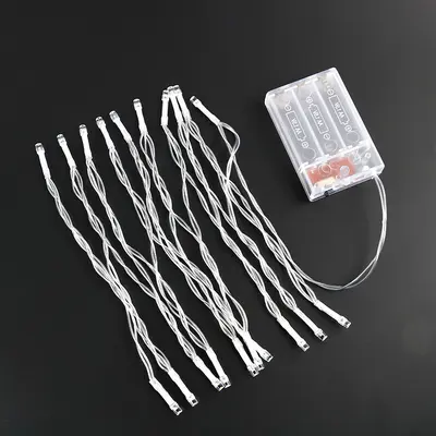 2025LED Batterieleuchtkette Outdoor Camping Zimmer Batteriekasten Lichterkette kleine Nachtleuchte Außenbereich Hof Farblichter
