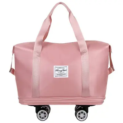 Erweiterbare Reisetasche mit Universalrädern, großes Fassungsvermögen, Damen-Nasswäsche-Trennaufbewahrung, Geschäftsreise-Fitnesstasche, Universitäts-Reisetasche - 11