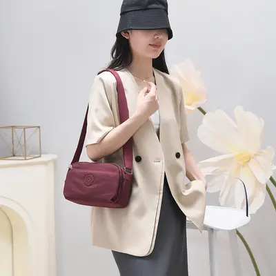 Women's Small Nylon Single-Shoulder Bag, Daily Use - 4