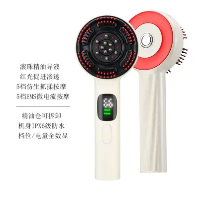 Red Light Hair Growth Electric Massage Comb 5 Levels EMS - 7