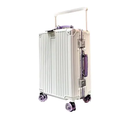 20-Inch Boarding Suitcase with Trolley and Combination Lock - 6