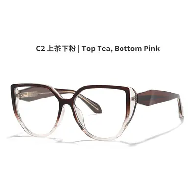TR90 Blue Light Blocking Glasses, Cat-Eye Frame, Prescription Lens Compatible - 7