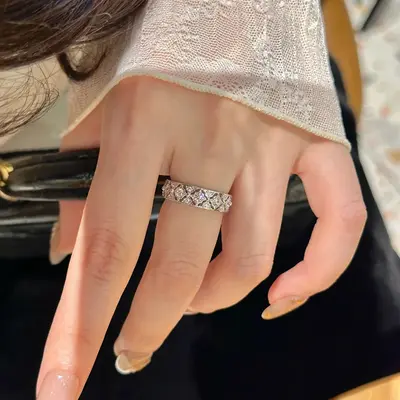 Women's index finger ring 18K silver