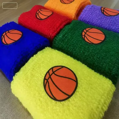 Cross-border Exclusive Sports Wristband, Sweat-Absorbent and Breathable, Universal for Basketball, Football, Badminton Wrist Support Hand Band, Universal