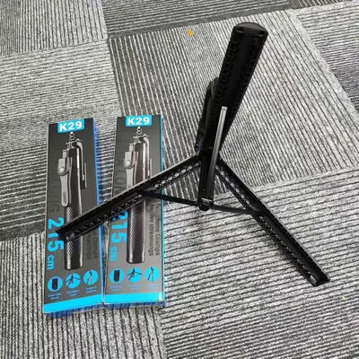 Bluetooth-Selfie-Stab K29, 2,15 m, mit Bodenstativ und Handstabilisator