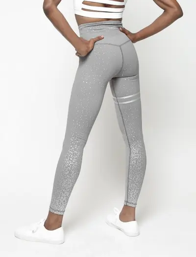Women's Sequin Printed Slim-Fit Yoga Leggings - 7