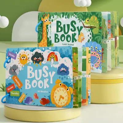 Çocuk Sessiz Kitap, Yırtılabilir Çıkartmalı Meşgul Kitap, Çiftlik Temalı