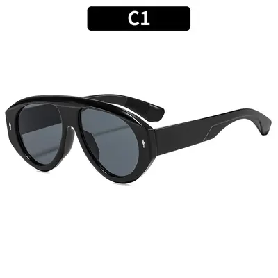 Oversize-Sonnenbrille im Punk-Stil mit Pfeildesign - 6
