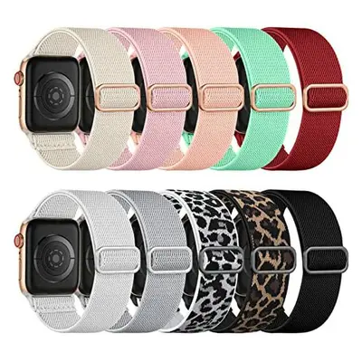 Apple watch SE765 saat kayışı için uygun dokuma döngü elastik basit iWatch8 saat kayışı