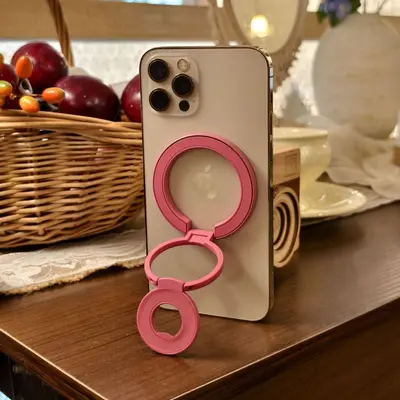 MagSafe manyetik telefon tutuşu, 3 katlı, 360° dönerli