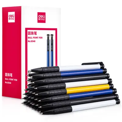 Deli Druckkugelschreiber, blau, 0,7 mm