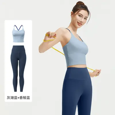 Yeni düz renk ekleme yoga kıyafeti darbe emici push-up dikişsiz güzel sırtlı spor fitness atlet kadınlar için - 11