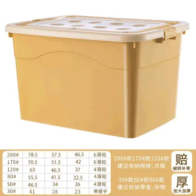 Kunststoff-Aufbewahrungsbox, transparent extra groß japanischer Stil - 10