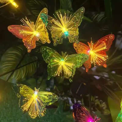 Solar Outdoor Firefly Decorative Garden Light with Ground Stake